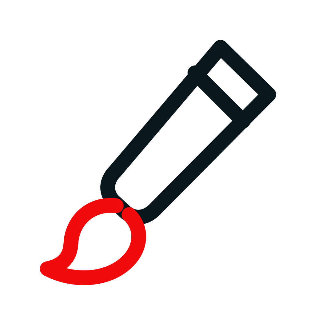 Icono de pincel: servicio de branding
