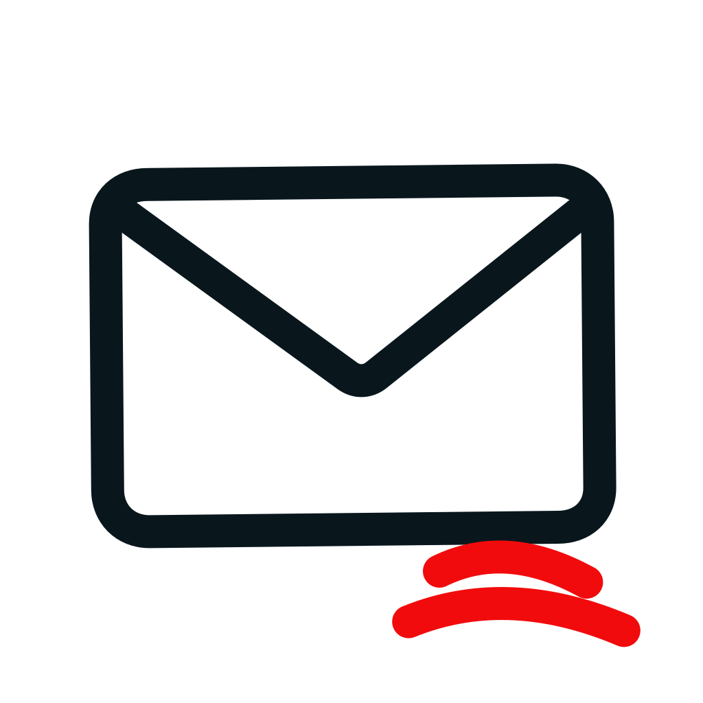 Icono de sobre: servicio de contenidos y email marketing