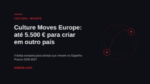 Culture Moves Europe 2026-2027: becas de movilidad para artistas